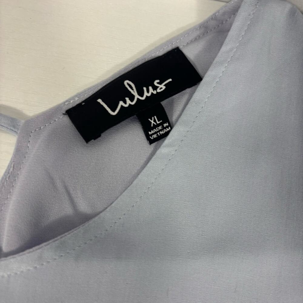 NWT Lulu's Light Blue Mini Dress with Flutter Sleeves Size XL F0105 - Picture 4 of 7